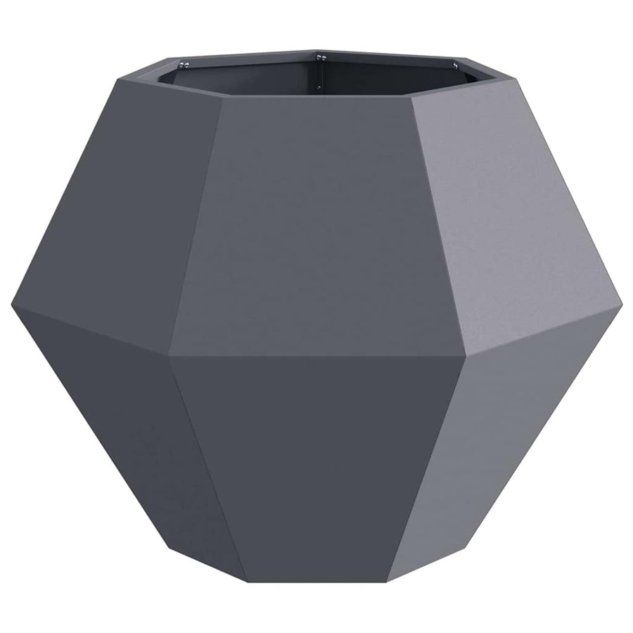 Plantenbak Antraciet 75 x 75 x 60 cm Staal