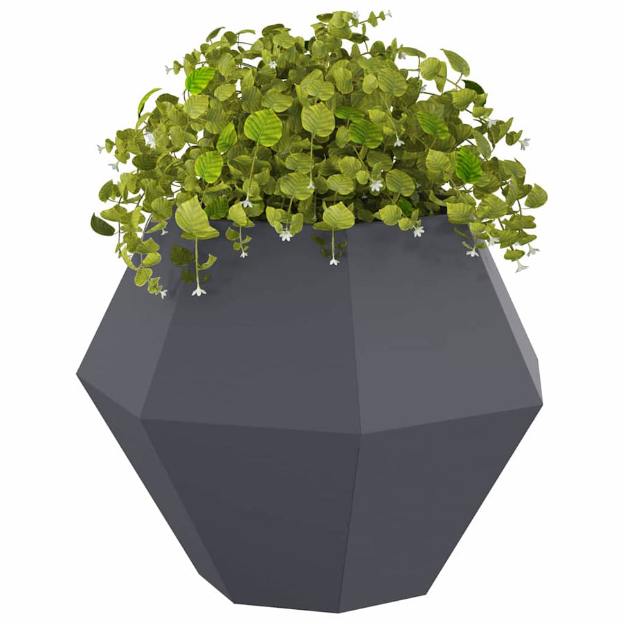 Plantenbak Antraciet 75 x 75 x 60 cm Staal