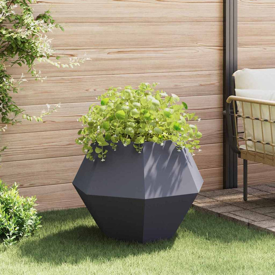 Plantenbak 2 pcs Antraciet 75 x 75 x 60 cm Staal