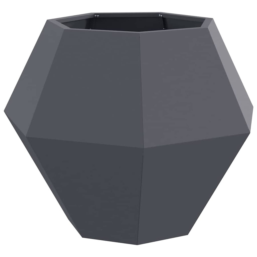 Plantenbak 2 pcs Antraciet 75 x 75 x 60 cm Staal