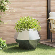 Plantenbak 75x75x60 cm roestvrij staal zilver