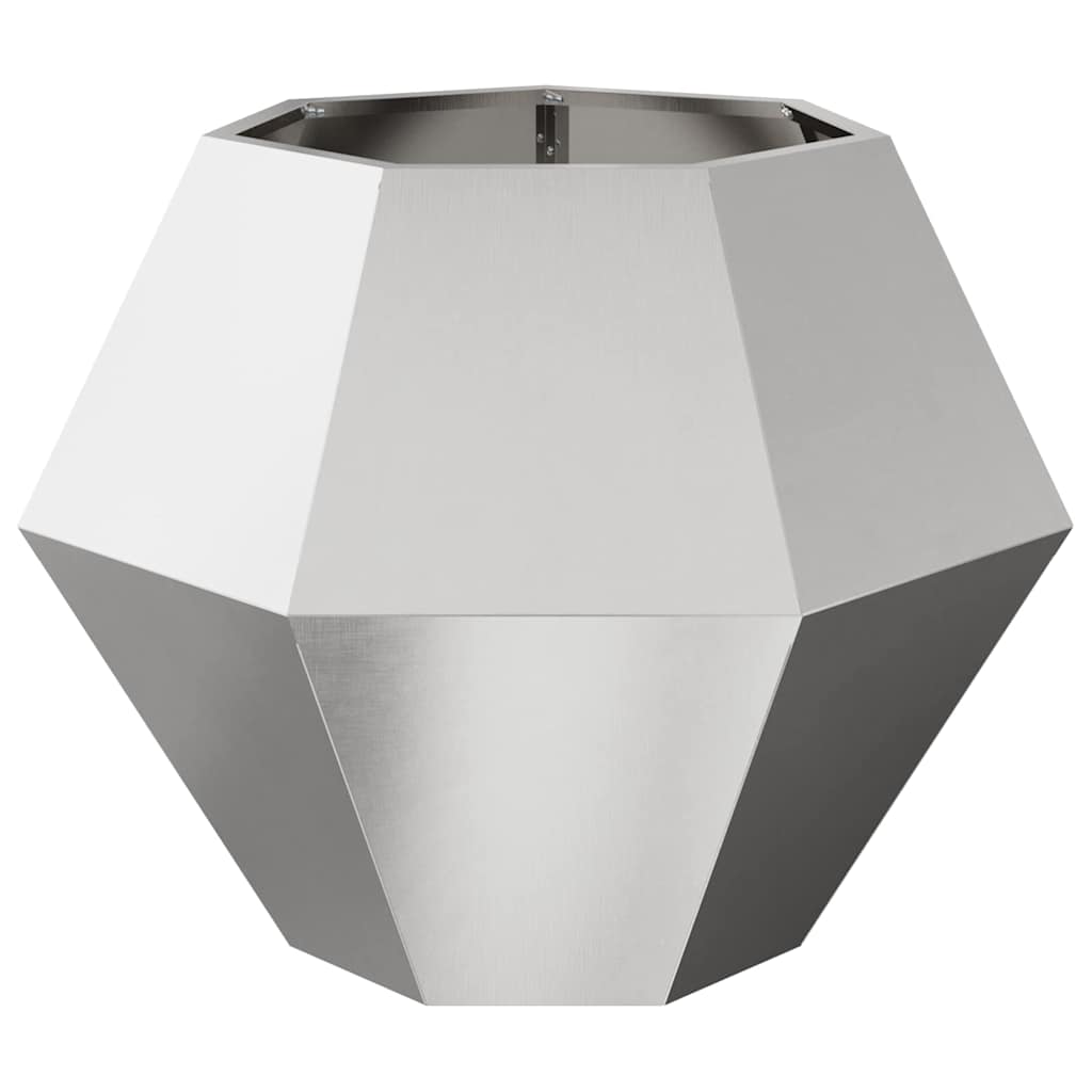 Plantenbak Zilver 75 x 75 x 60 cm Roestvrij staal