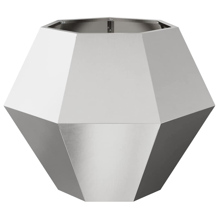 Plantenbak Zilver 75 x 75 x 60 cm Roestvrij staal