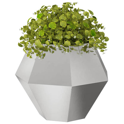 Plantenbak Zilver 75 x 75 x 60 cm Roestvrij staal