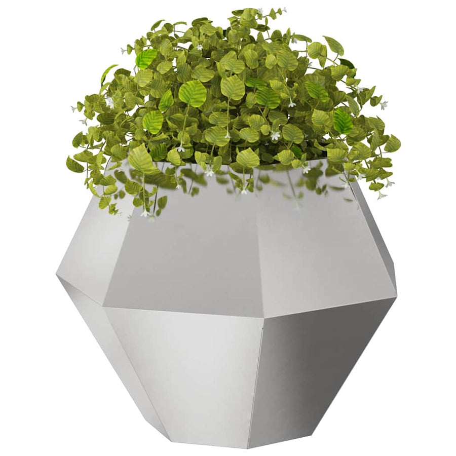Plantenbak Zilver 75 x 75 x 60 cm Roestvrij staal