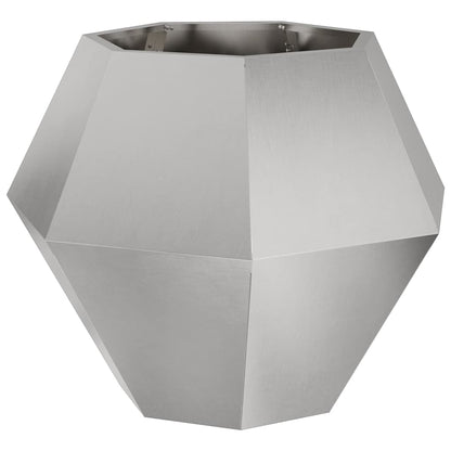Plantenbak 2 pcs Zilver 75 x 75 x 60 cm Roestvrij staal