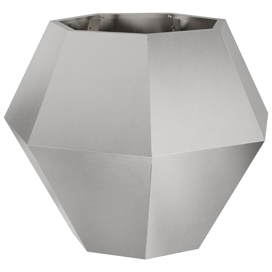 Plantenbak 2 pcs Zilver 75 x 75 x 60 cm Roestvrij staal