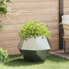 Planter Silver 75 x 75 x 60 cm Galvanized steel