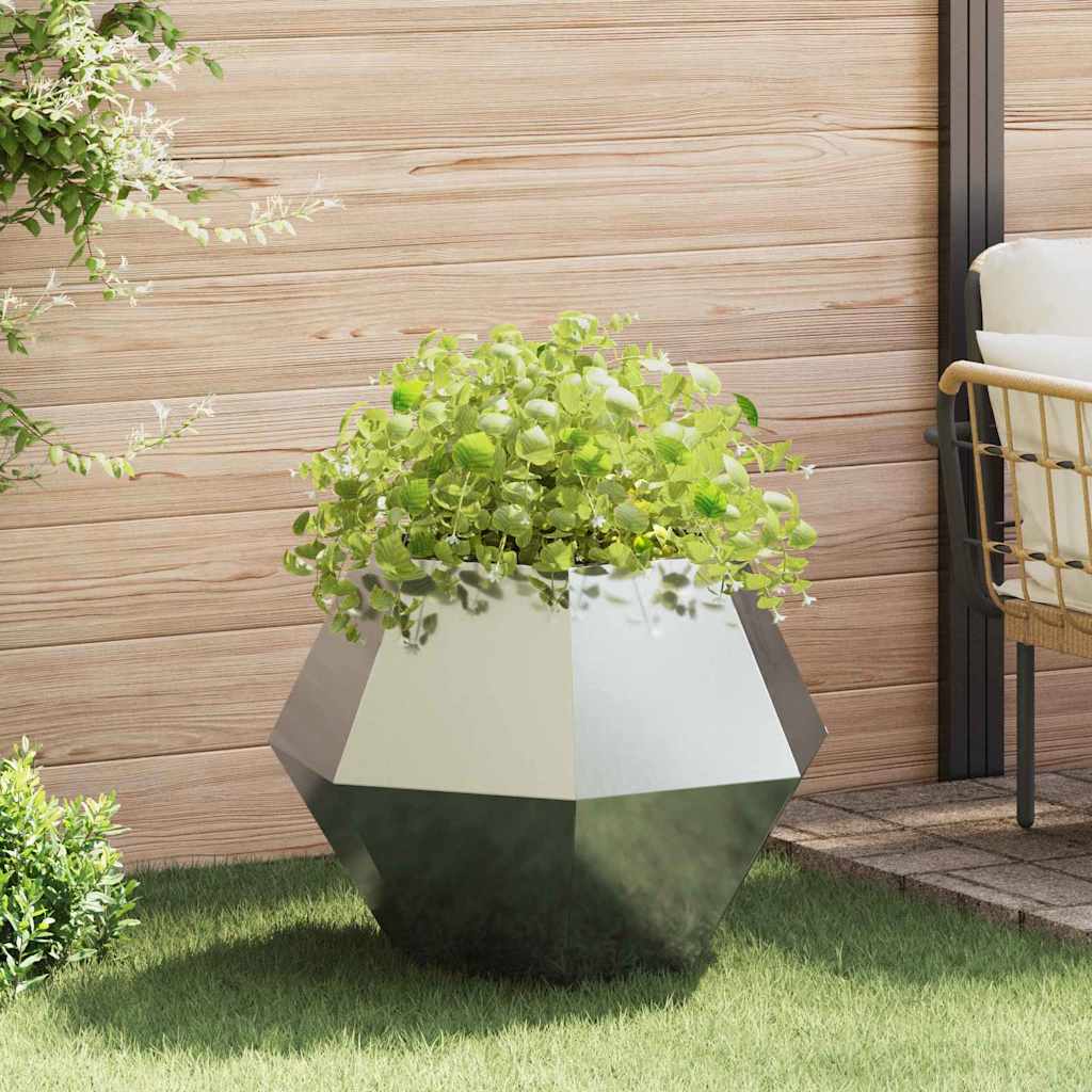 Plantenbak Zilver 75 x 75 x 60 cm Gegalvaniseerd staal