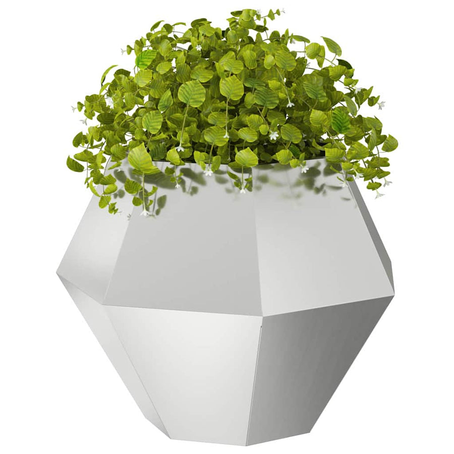 Plantenbak Zilver 75 x 75 x 60 cm Gegalvaniseerd staal