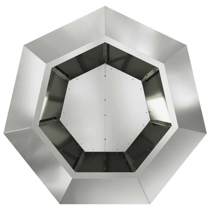 Plantenbak Zilver 75 x 75 x 60 cm Gegalvaniseerd staal