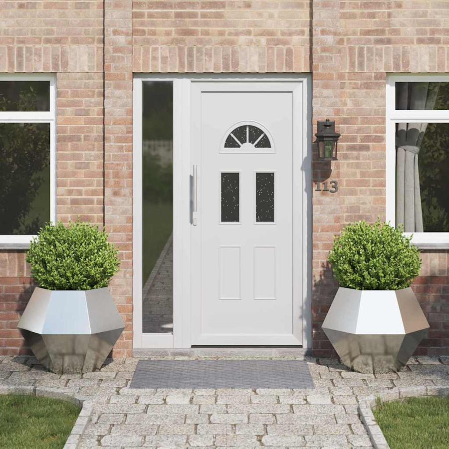 Plantenbak 2 pcs Zilver 75 x 75 x 60 cm Gegalvaniseerd staal