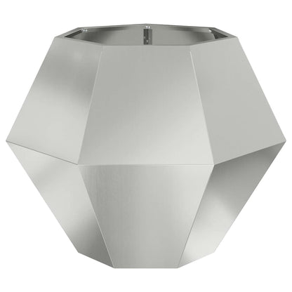 Plantenbak 2 pcs Zilver 75 x 75 x 60 cm Gegalvaniseerd staal