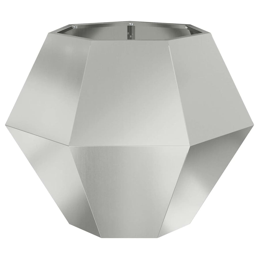 Plantenbak 2 pcs Zilver 75 x 75 x 60 cm Gegalvaniseerd staal