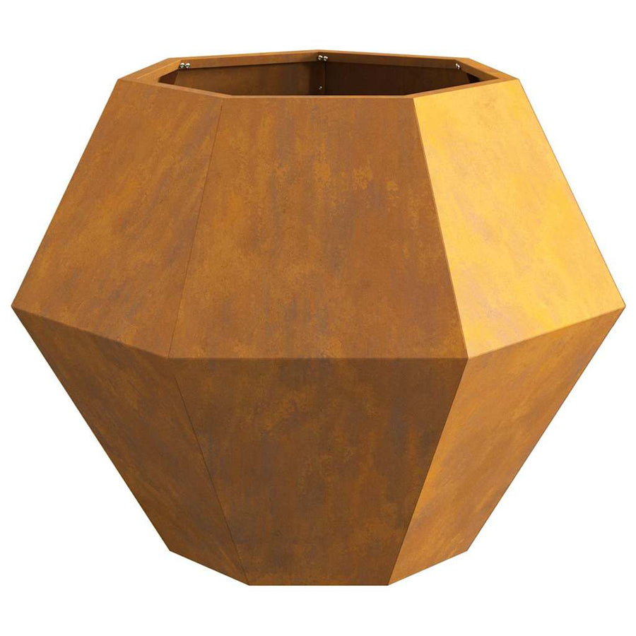 Plantenbak 2 pcs Roestig 75 x 75 x 60 cm Cortenstaal
