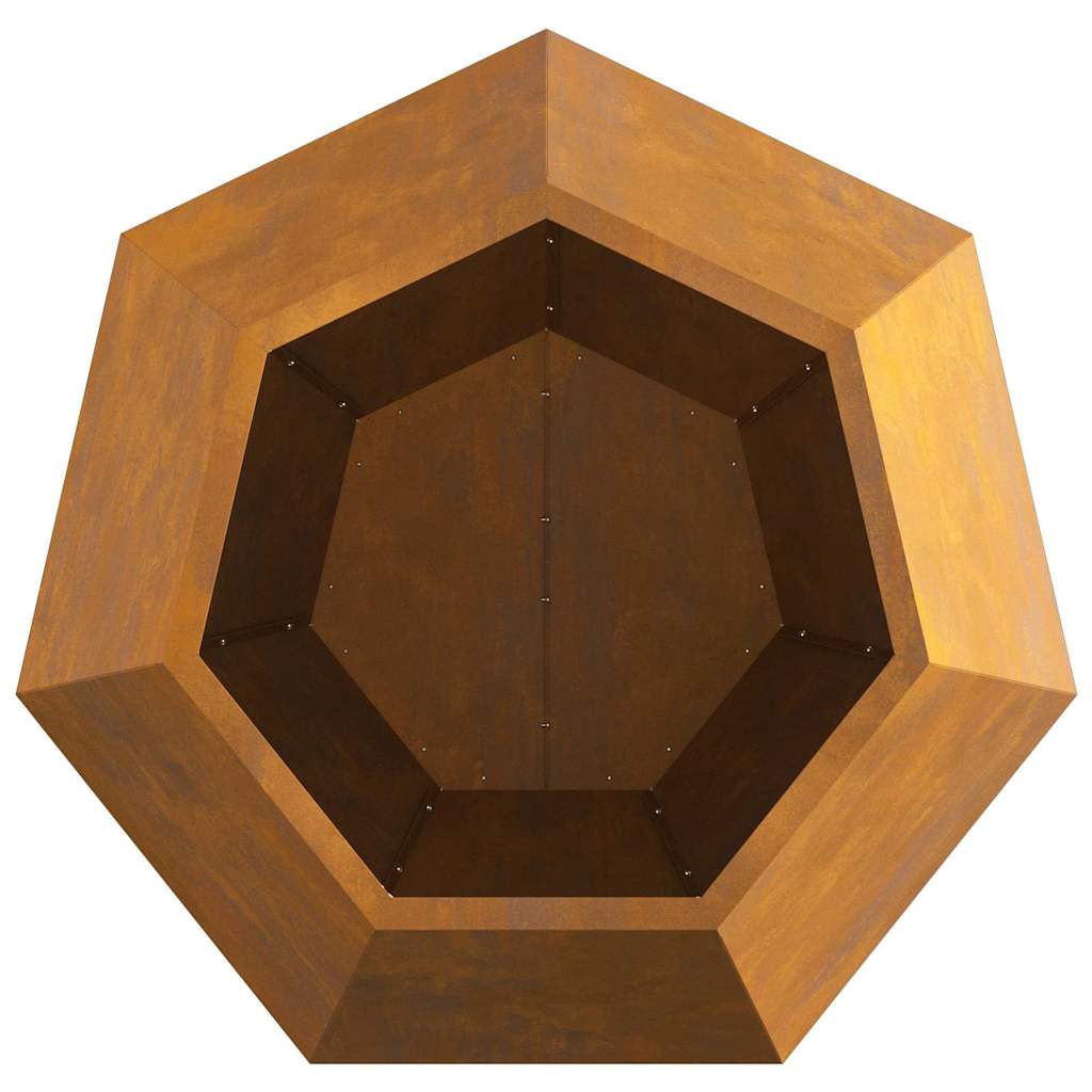 Plantenbak 2 pcs Roestig 75 x 75 x 60 cm Cortenstaal