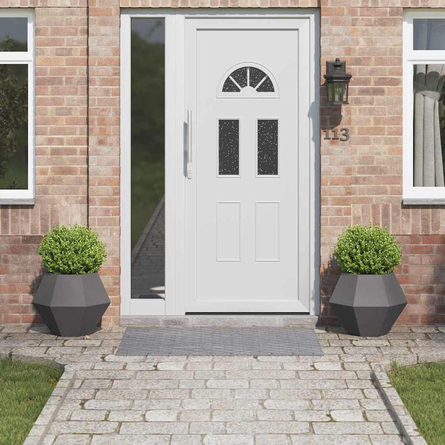Plantenbak 2 pcs Zwart 50 x 50 x 40 cm Staal