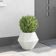Plantenbak 50x50x40 cm staal wit