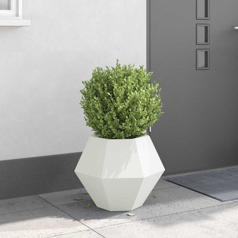 Plantenbak Wit 50 x 50 x 40 cm Staal
