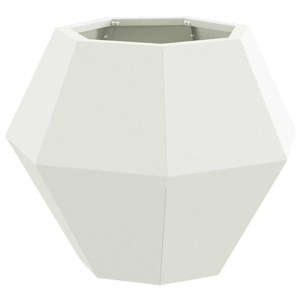 Plantenbak Wit 50 x 50 x 40 cm Staal
