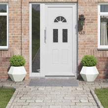 Plantenbak 2 pcs Wit 50 x 50 x 40 cm Staal