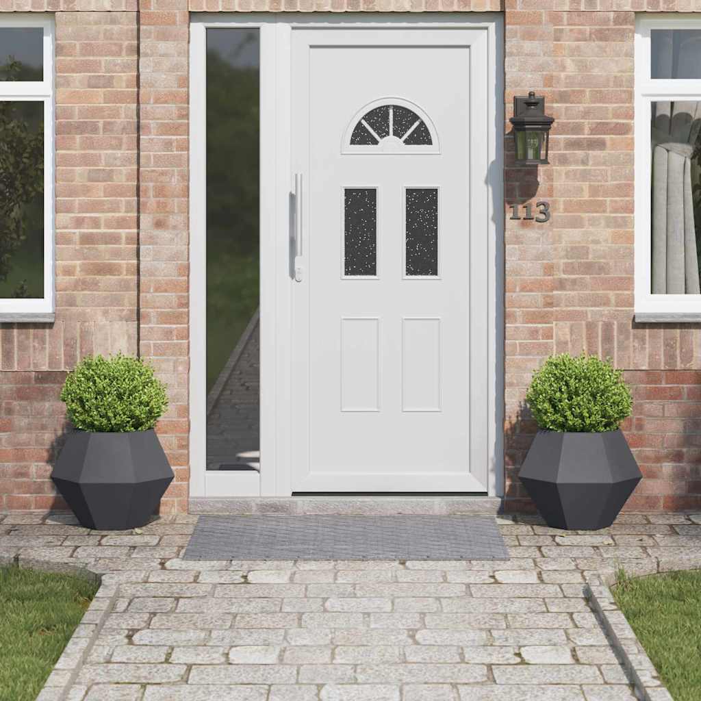 Plantenbak 2 pcs Antraciet 50 x 50 x 40 cm Staal