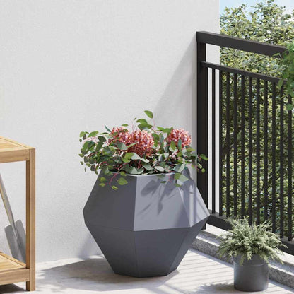 Plantenbak 2 pcs Antraciet 50 x 50 x 40 cm Staal