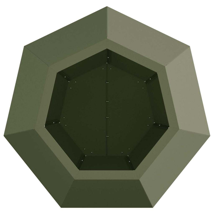 Plantenbak Olijf Groen 50 x 50 x 40 cm Staal