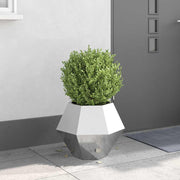 Plantenbak 50x50x40 cm roestvrij staal zilver