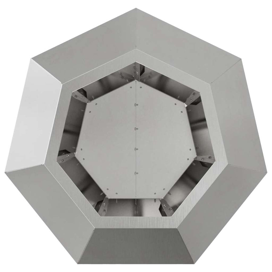 Plantenbak 2 pcs Zilver 50 x 50 x 40 cm Roestvrij staal
