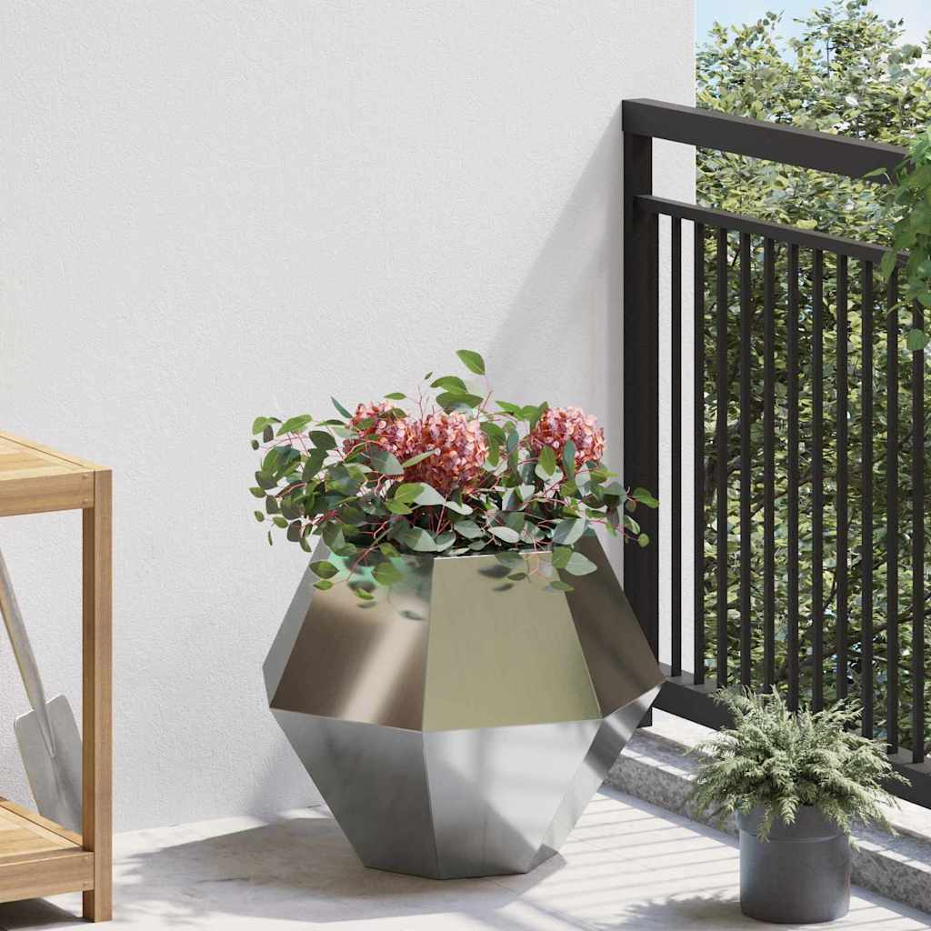 Plantenbak Zilver 50 x 50 x 40 cm Gegalvaniseerd staal