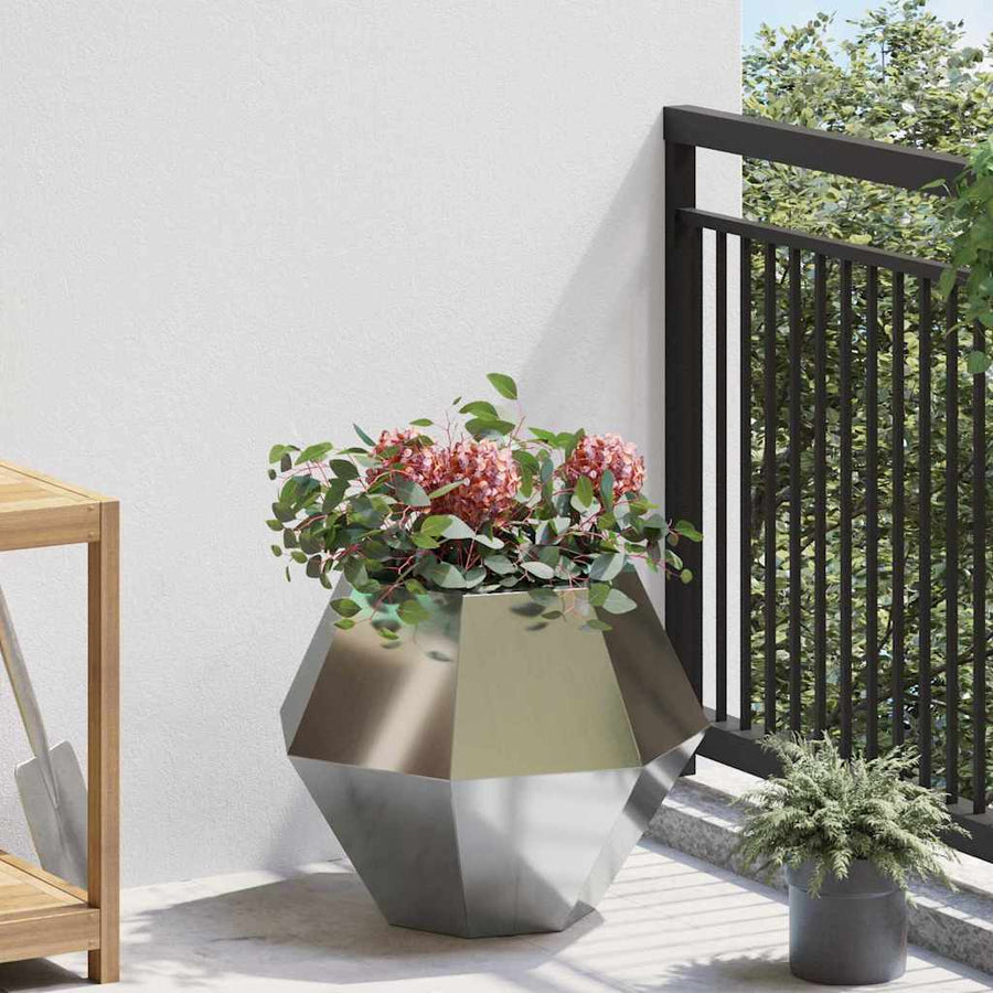 Plantenbak Zilver 50 x 50 x 40 cm Gegalvaniseerd staal