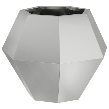 Plantenbak Zilver 50 x 50 x 40 cm Gegalvaniseerd staal