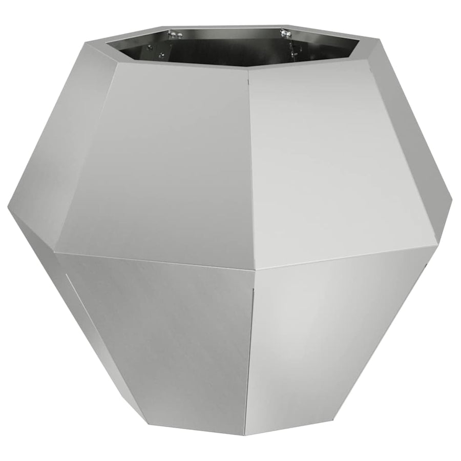 Plantenbak Zilver 50 x 50 x 40 cm Gegalvaniseerd staal