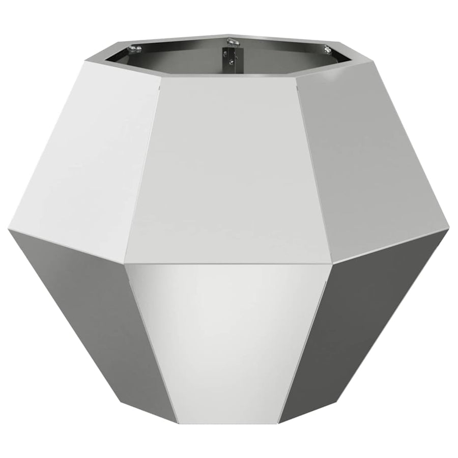 Plantenbak 2 pcs Zilver 50 x 50 x 40 cm Gegalvaniseerd staal