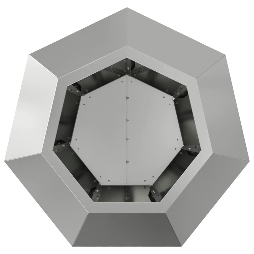 Plantenbak 2 pcs Zilver 50 x 50 x 40 cm Gegalvaniseerd staal