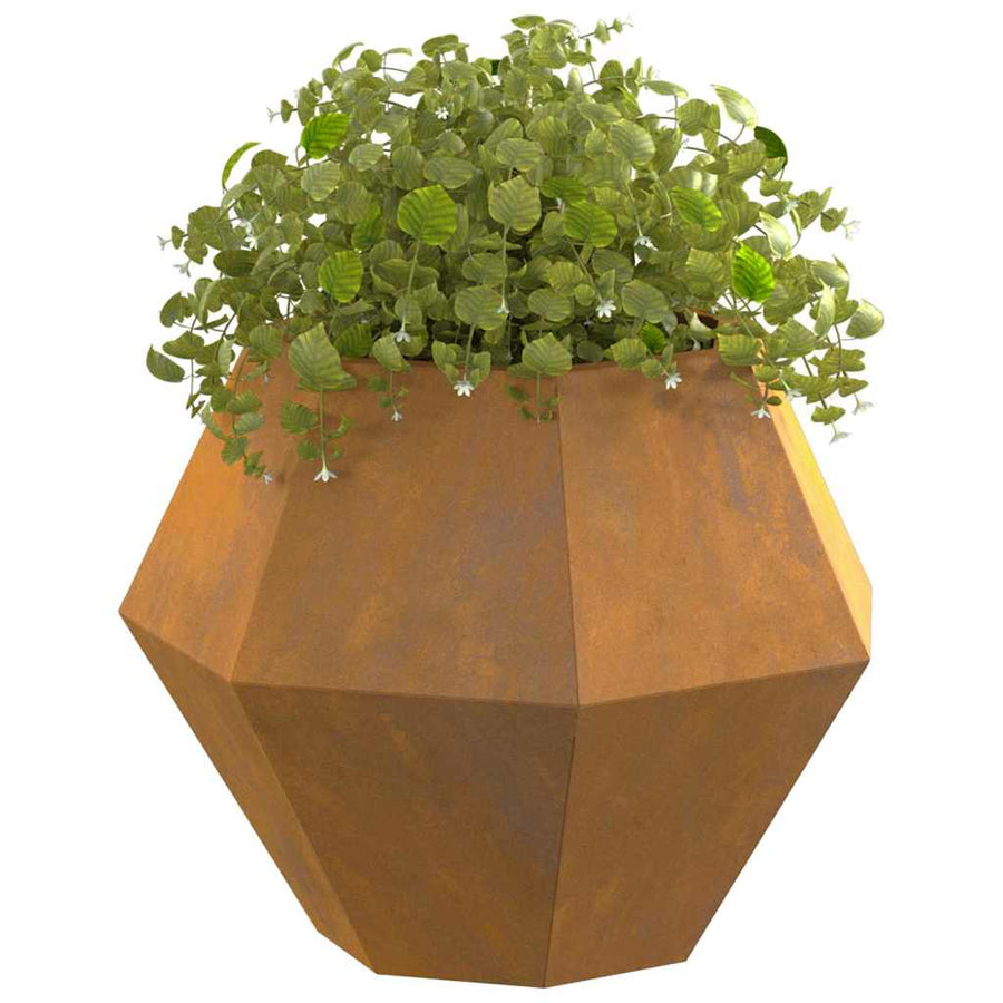 Plantenbak 2 pcs Roestig 50 x 50 x 40 cm Cortenstaal