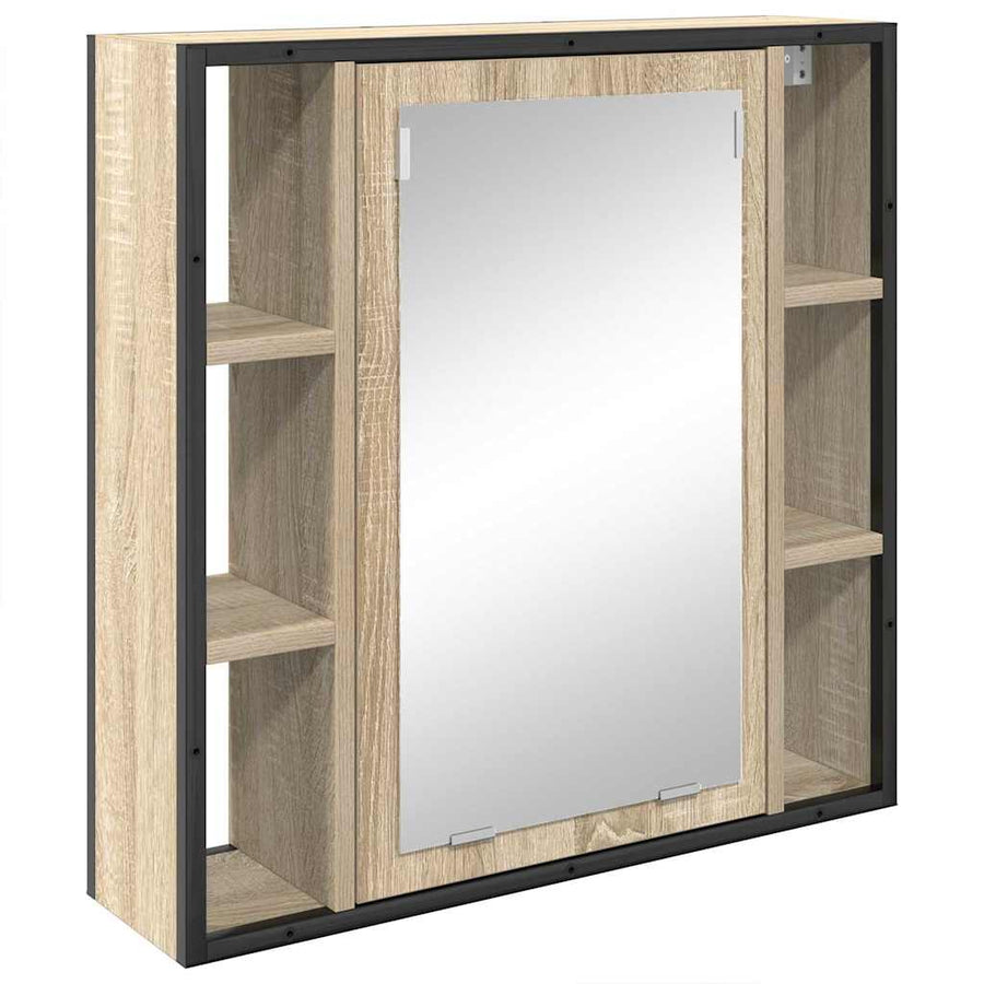 Badkamermeubelset 3 pcs Sonoma eiken 33 x 33 x 185.5 cm