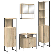 Badkamermeubelset 4 pcs Sonoma eiken 33 x 33 x 188.5 cm