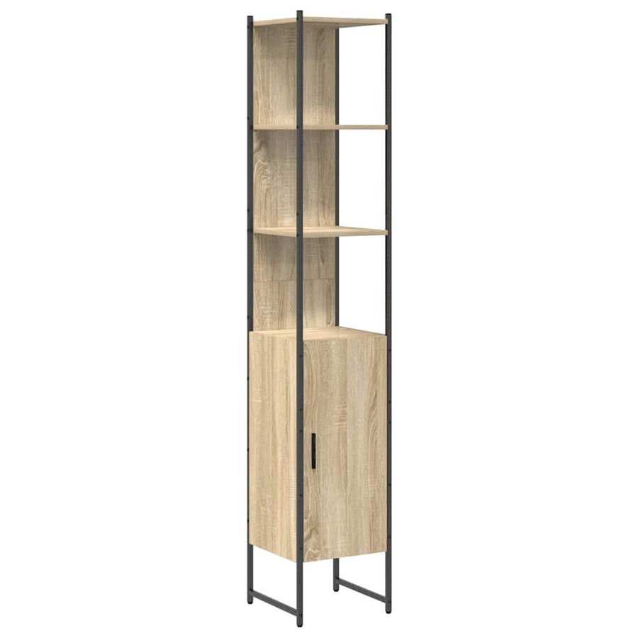 Badkamermeubelset 4 pcs Sonoma eiken 33 x 33 x 188.5 cm
