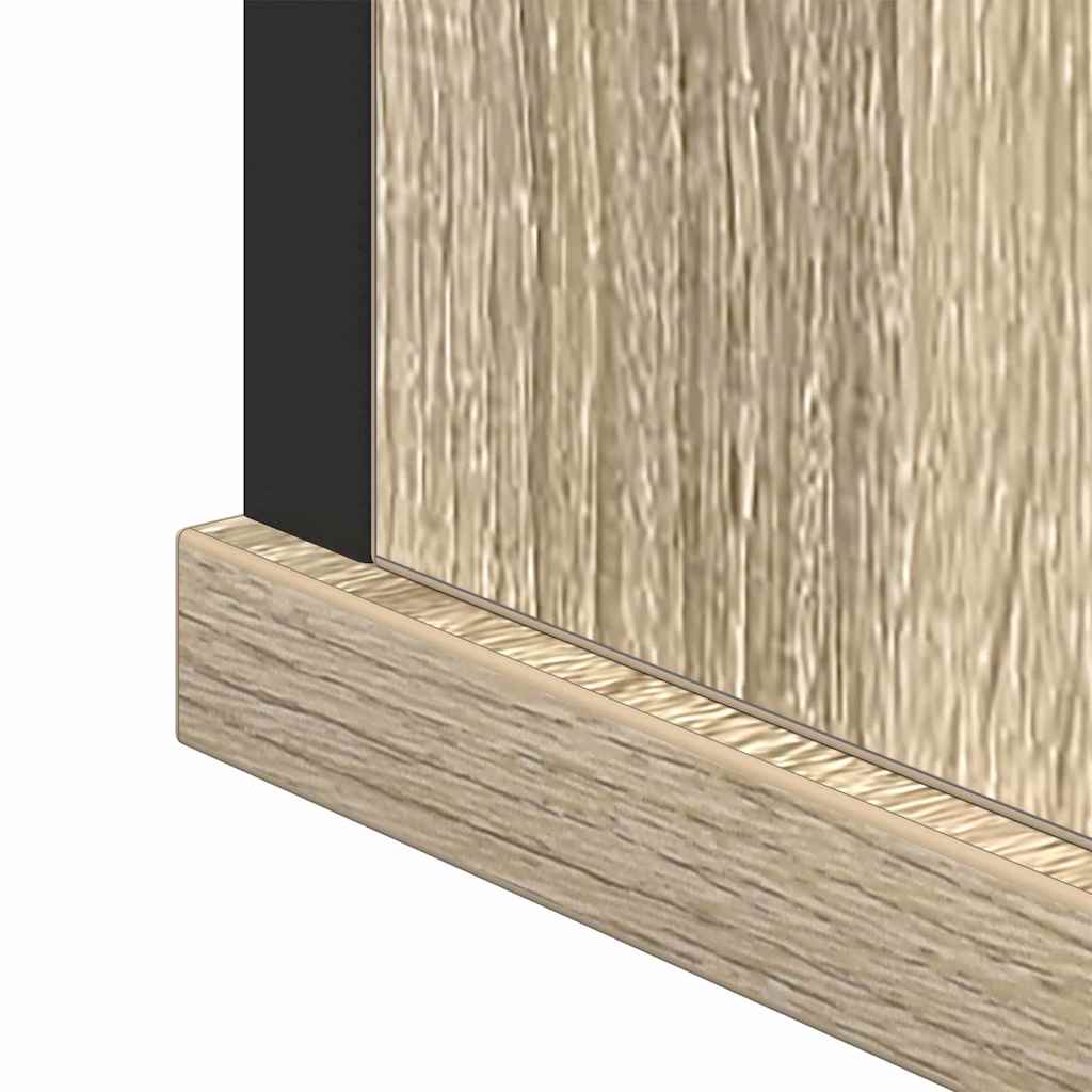 Badkamermeubelset 3 pcs Sonoma eiken 33 x 33 x 185.5 cm