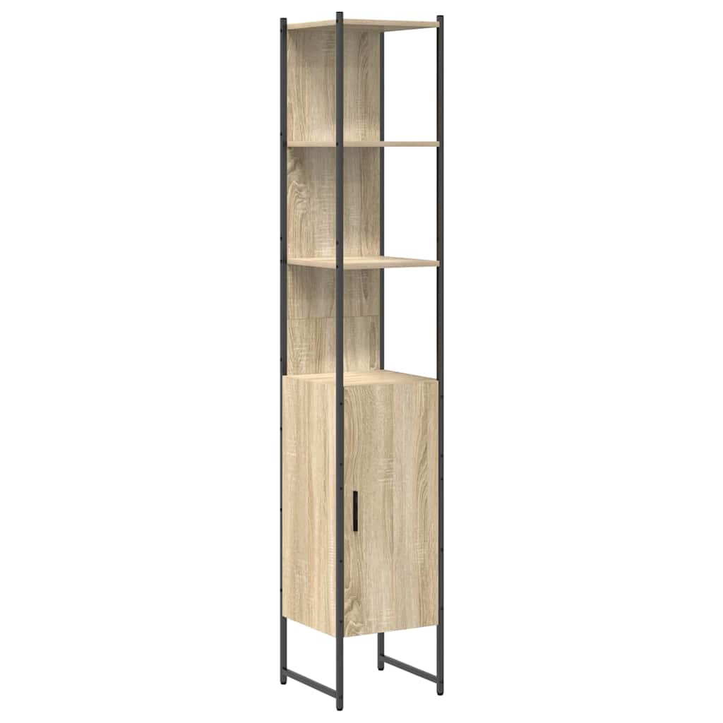 Badkamermeubelset 3 pcs Sonoma eiken 33 x 33 x 185.5 cm