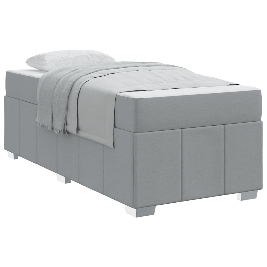 Bedframe Lichtgrijs 90 x 190 cm Stof