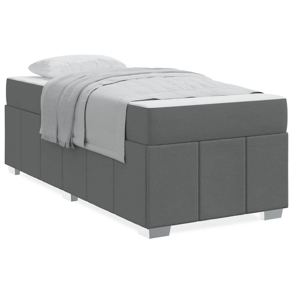 Bedframe Donkergrijs 90 x 190 cm Stof