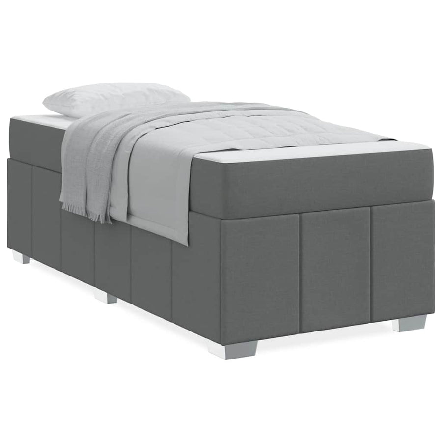 Bedframe Donkergrijs 90 x 190 cm Stof
