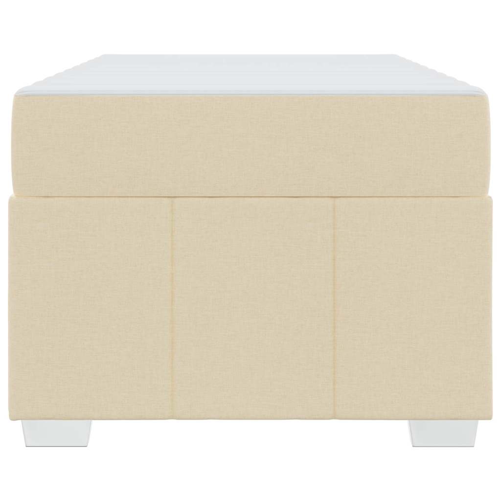Bedframe met matras Crème 90 x 190 cm Stof