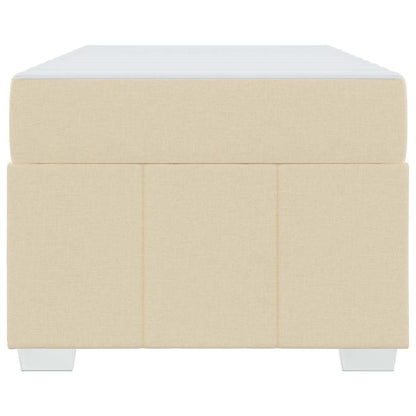 Bedframe met matras Crème 90 x 190 cm Stof