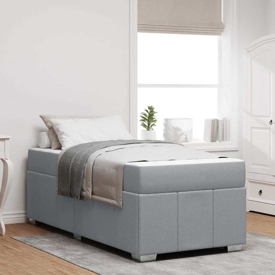 Bedframe Lichtgrijs 90 x 200 cm Stof