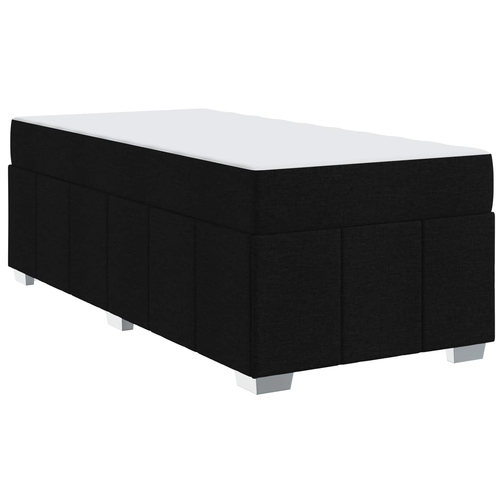 Bedframe met matras Zwart 90 x 200 cm Stof