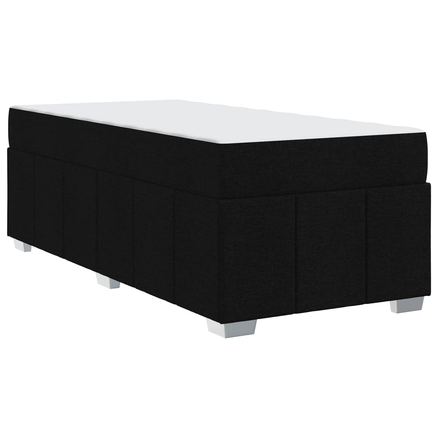 Bedframe met matras Zwart 90 x 200 cm Stof